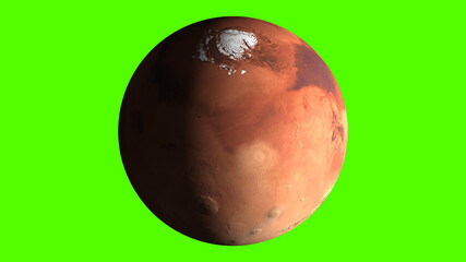 Mars, the red planet on green screen © Alex_ Photo&Footage