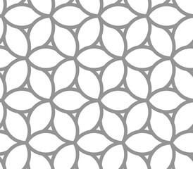 Seamless vector ornament. Modern background. Geometric modern gray pattern