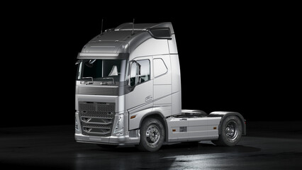 3D rendering of a brand-less generic truck
