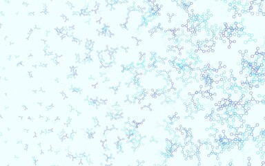 Light BLUE vector backdrop with artificial intelligence data.