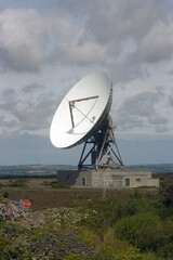 goonhilly down satellite dishes cornwall england uk