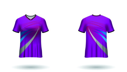 Sport design template  football jersey vector for football club. uniform front and back view.