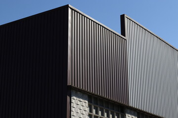 Detail of the facade of a factory