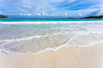 beach and sea, Anse Lazio, Praslin, Seychelles 