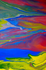 Acrylic paint pouring background, Luxury colors.