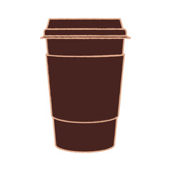 Isolated coffee mug vector design