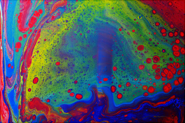 Acrylic paint pouring background, Luxury colors.