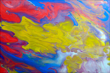 Acrylic paint pouring background, Luxury colors.