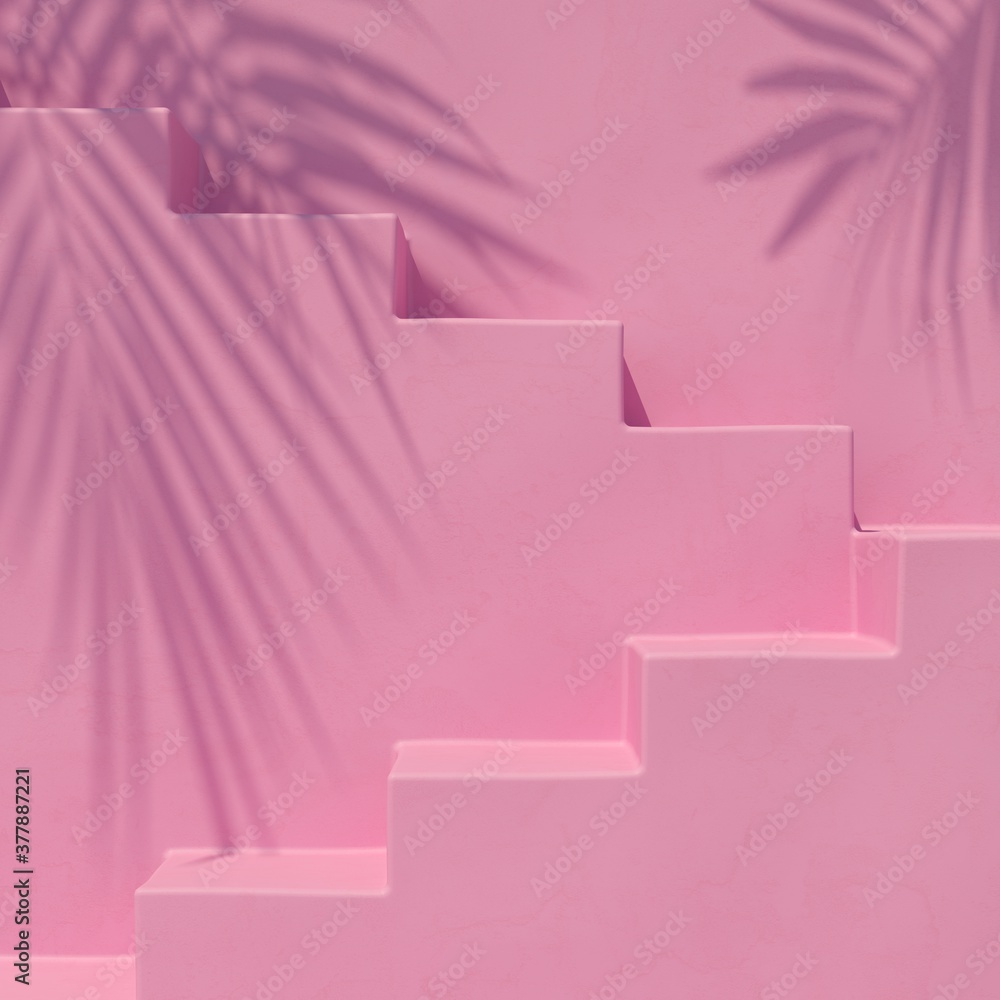 Poster abstract background, mock up scene with podium geometry shape for product display. 3d rendering