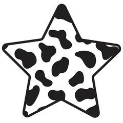 Print Hand-drawing silhouette background collection. Vector star decoration. Element for design. © NATALIIA TOSUN