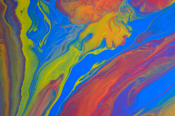 Acrylic paint pouring background, Luxury colors.

