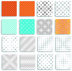 Abstract Brochures. Dots Background. Vector