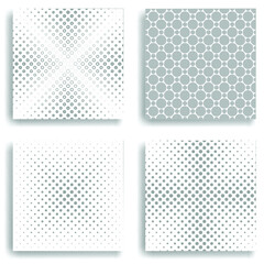 Abstract Brochures. Dots Background. Vector