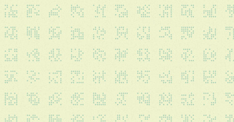 Abstract Color Halftone Dots generative art background illustration