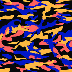 modern camouflage colored design seamless pattern