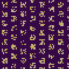 Abstract Color Halftone Dots generative art background illustration