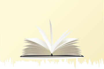 open book with bookmark