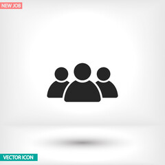 Human vector icon , lorem ipsum Flat design