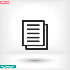 Files vector icon , lorem ipsum Flat design