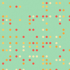 Abstract Color Halftone Dots generative art background illustration