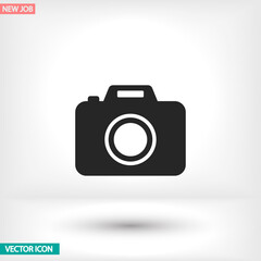 Camera vector icon , lorem ipsum Flat design