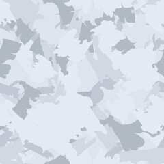 Winter camouflage of various shades of grey and white colors
