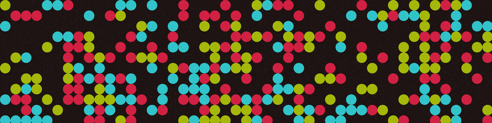 Abstract Color Halftone Dots generative art background illustration