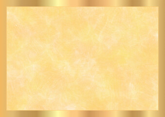 Background template with gold pattern(guilloche circle lines) and golden frame. Blank layout useful for Certificate of appreciation, Diploma, achievement