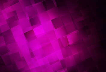 Dark Pink vector pattern in square style.