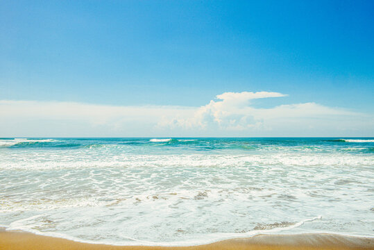 Beautiful landscape of Parangtritis Beach, Yogyakarta, Indonesia.