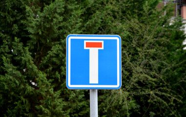 vertical metal repair signs commanded direction of travel, one way, no entry, pedestrian zone,...