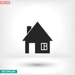 Fototapeta premium House vector icon , lorem ipsum Flat design