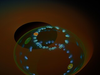 Imaginatory fractal background Image