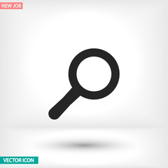 Loupe vector icon , lorem ipsum Flat design