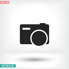 Camera vector icon , lorem ipsum Flat design