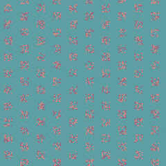 Abstract Color Halftone Dots generative art background illustration