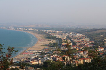 beach of  vasto city in abruzzo region of Italy