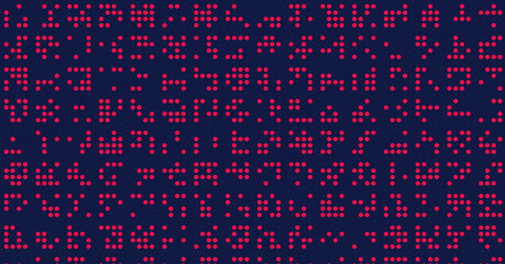 Abstract Color Halftone Dots generative art background illustration