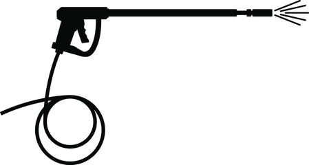 pressure washer gun icon , vector
