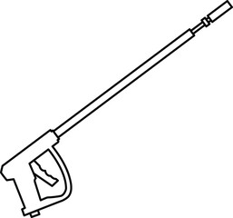 pressure washer gun icon , vector