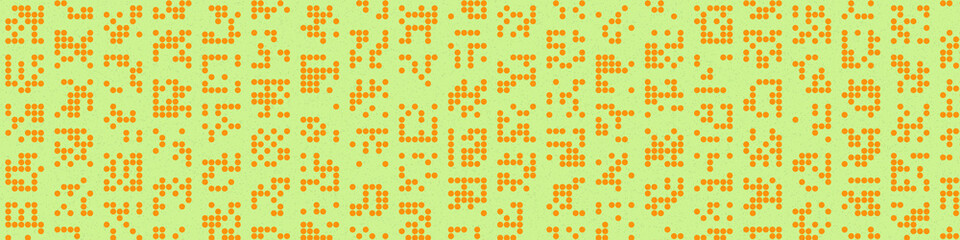 Abstract Color Halftone Dots generative art background illustration