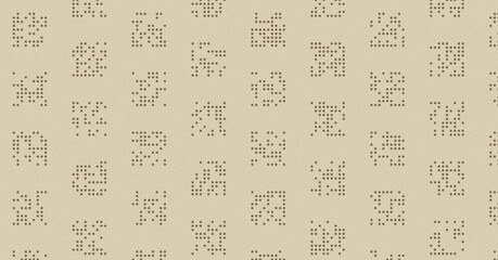 Abstract Color Halftone Dots generative art background illustration