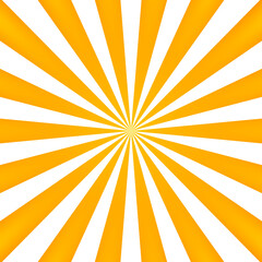 Bright orange rays vector background