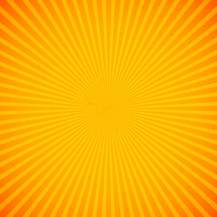 Obraz premium Bright orange and yellow rays vector background