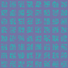 Abstract Color Halftone Dots generative art background illustration