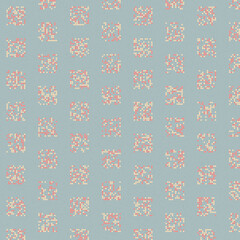 Abstract Color Halftone Dots generative art background illustration