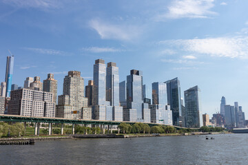 Fototapeta na wymiar Lincoln Square New York Skyline along the Hudson River