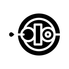 vegetable barbeque glyph icon vector symbol illustration