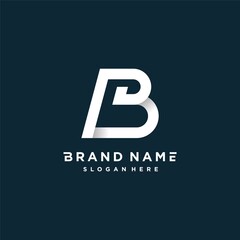 Letter logo with initial B for company or personal part 3