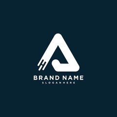 Letter logo with initial A for company or personal part 5
